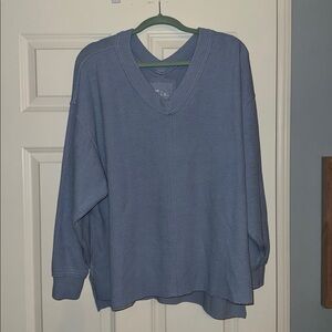 Aerie Blue V-Neck Sweater